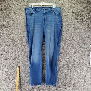Old Navy Jeans Womens 16 Blue High-Rise Wow Straight Stretch Denim